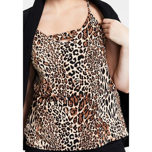 Bar III Zip Back Cheetah-Printed Camisole Top Small - Picture 1 of 4